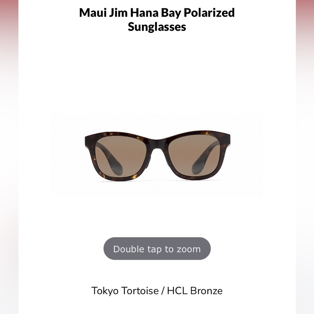Maui Jim Hana Bay Polarized Sunglasses/ Tokyo Tortoise / HCL Bronze w/Box